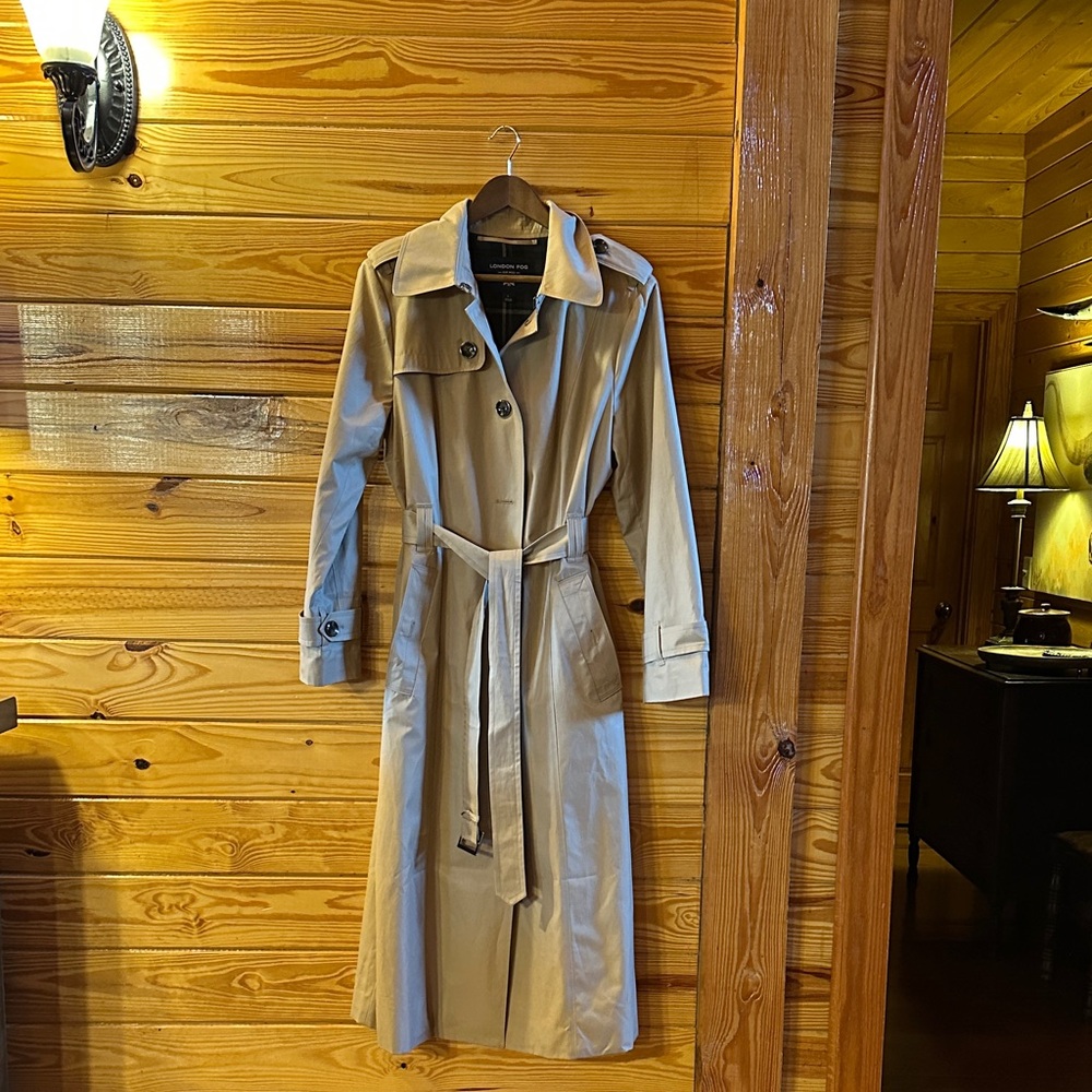 London Fog Light Tan Trench Coat
